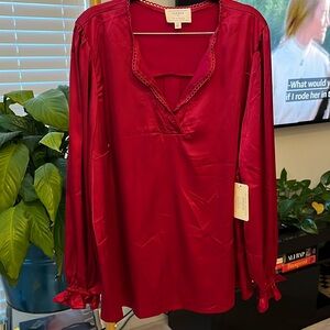 Flower & Feather blouse